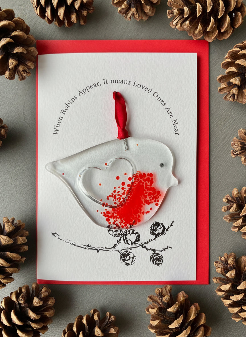 Robin Decoration on A6 card & Envelope €18 each or 2 for €34