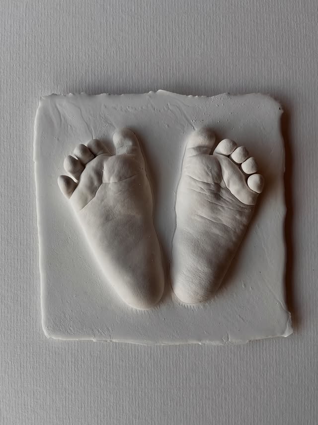 Baby feet in the morning light